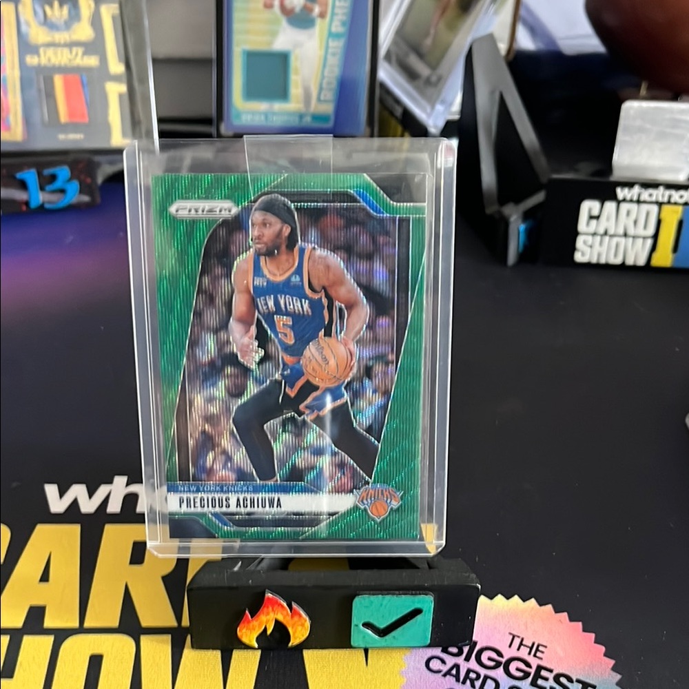 Green Framed Basketball Trading Card